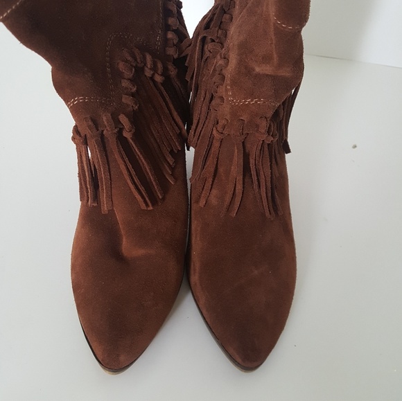 🍀SALE🍀Aldo Brown Fringe Booties - Picture 6 of 8
